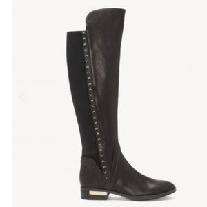 Studded Over The Knee Leather Boots